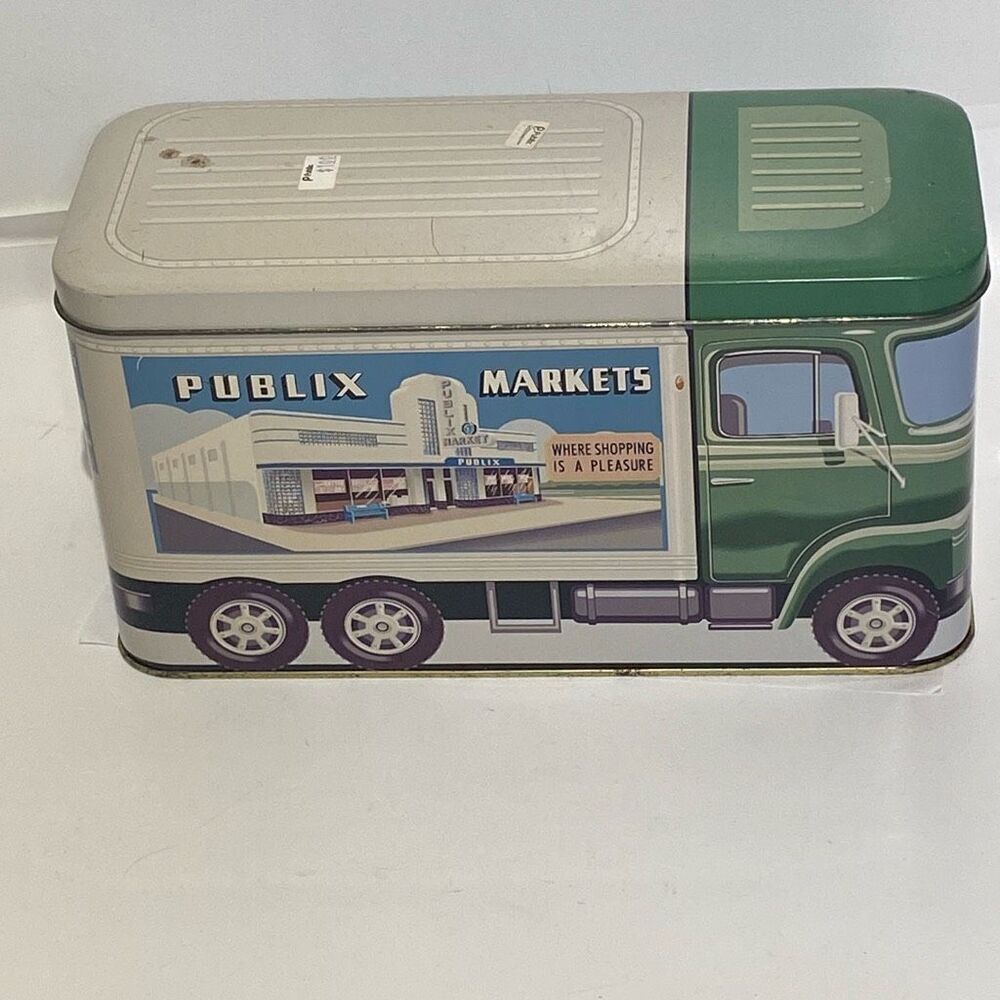 Publix Markets Multicolor Collectible Tin Storage‎ Truck Box